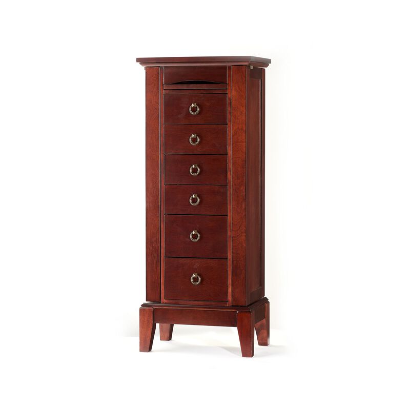 Espresso Elegant Tradition 6-Drawer Jewelry Armoire image number 0