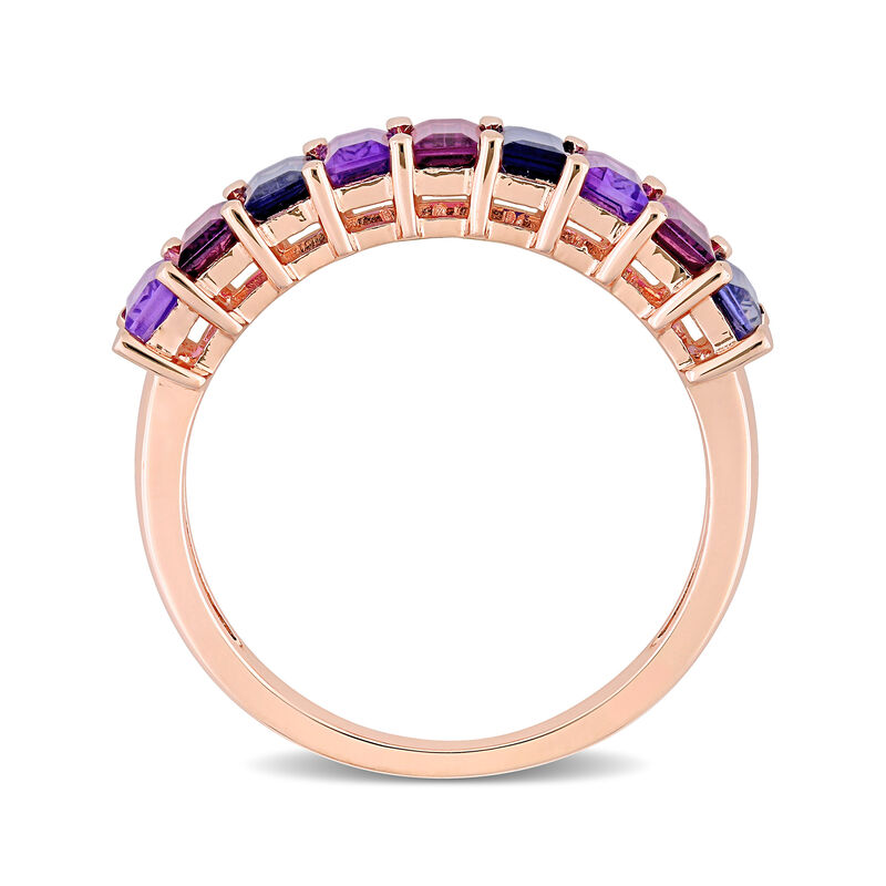 .70 ct. t.w. Multi-Gemstone Ring in 18kt Rose Gold Over Sterling image number 2