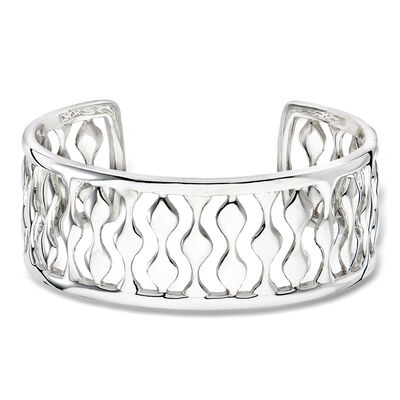 Zina Sterling Silver Droplets Cuff Bracelet