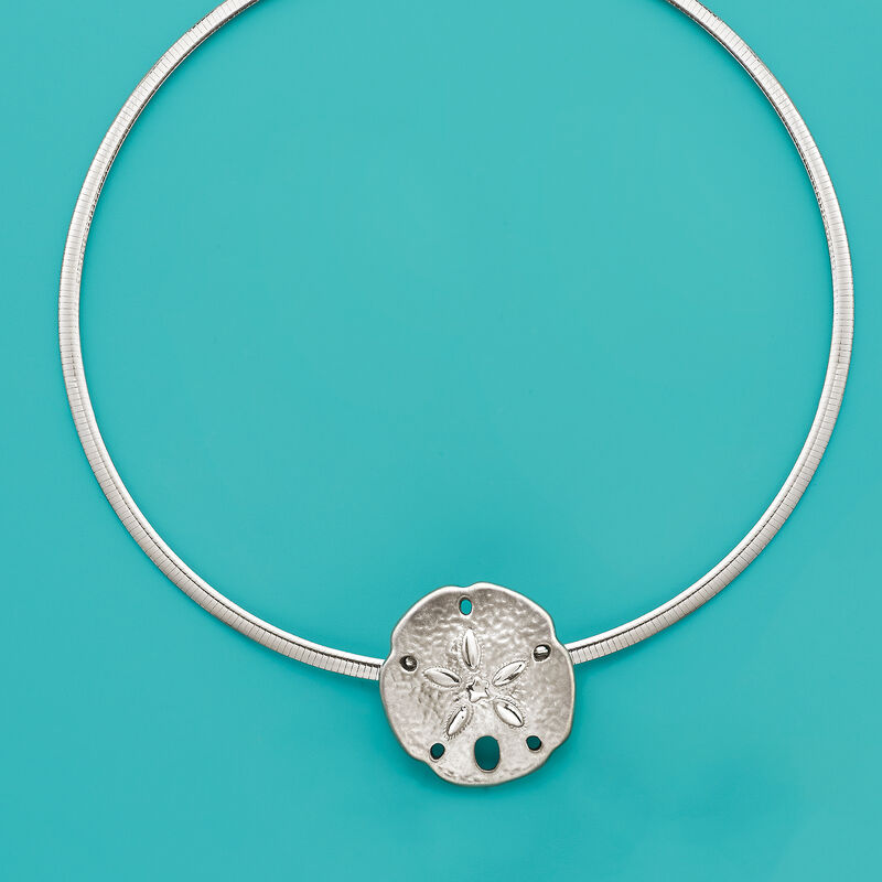 Sterling Silver Sand Dollar Necklace image number 2