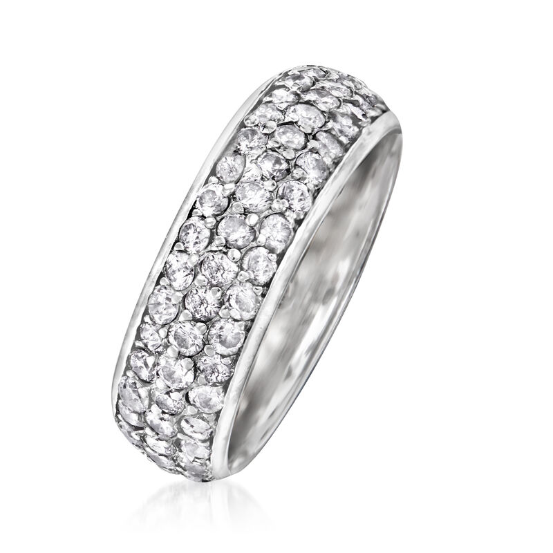 2.75 ct. t.w. Diamond Three-Row Eternity Ring in 14kt White Gold image number 2