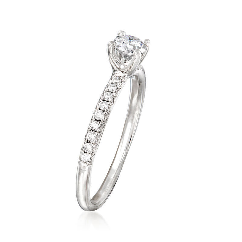 .58 ct. t.w. Diamond Engagement Ring in 14kt White Gold. Size 9 image number 2