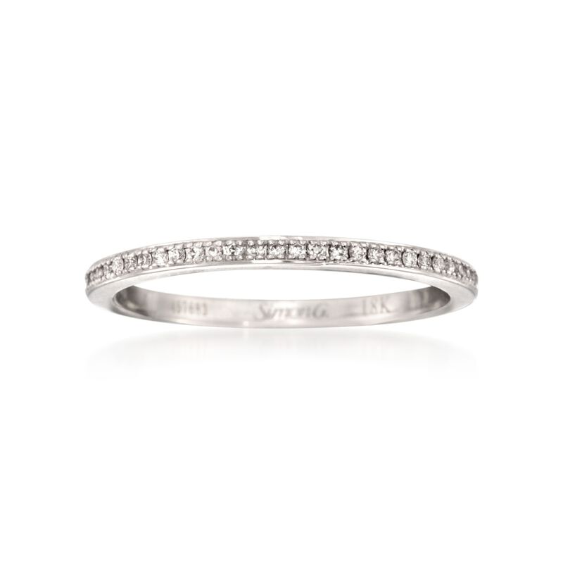 .25 ct. t.w. Diamond Eternity Wedding Band in 18kt White Gold. Size 7 image number 0