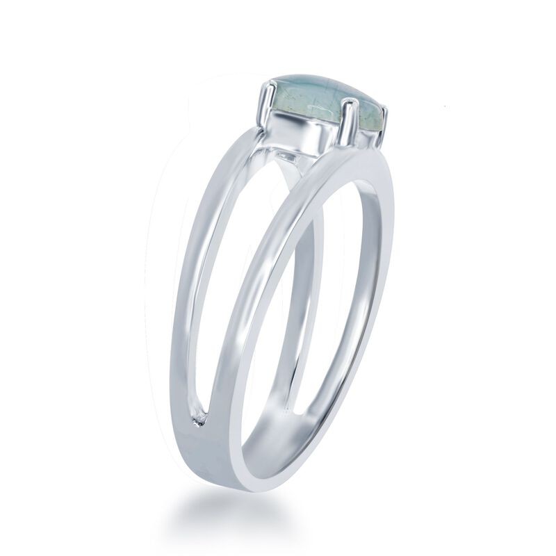 Larimar Open Space Ring in Sterling Silver image number 1