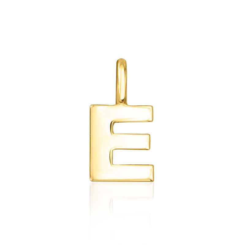 E - 14kt Yellow Gold Initial Charm  image number 0