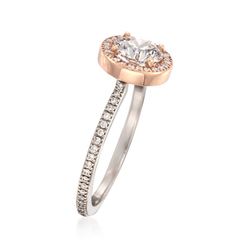 Simon G. .30 ct. t.w. Diamond Engagement Ring Setting in 18kt Two-Tone Gold image number 2