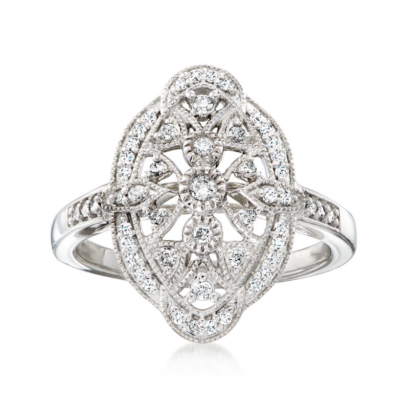 .25 ct. t.w. Diamond Marquise-Shaped Ring in Sterling Silver image number 0
