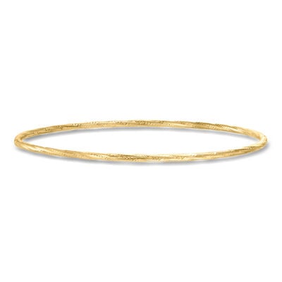Italian 10kt Yellow Gold Bangle Bracelet