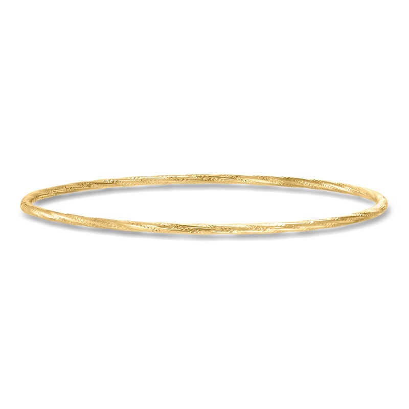 Italian 10kt Yellow Gold Bangle Bracelet image number 0