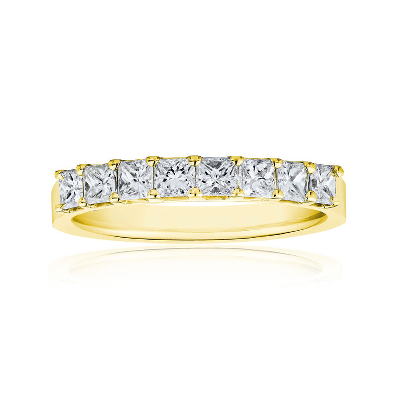 1.20 ct. t.w. Princess-Cut Diamond Ring in 14kt Yellow Gold image number 0