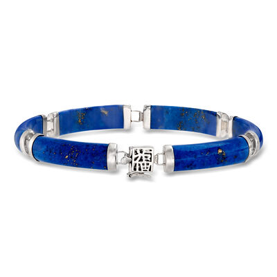 Lapis "Bless" Bracelet in Sterling Silver