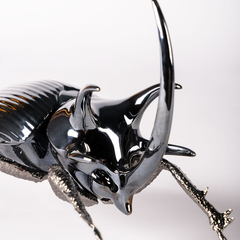 Lladro &quot;Rhinoceros Beetle&quot; Porcelain Figurine image number 1