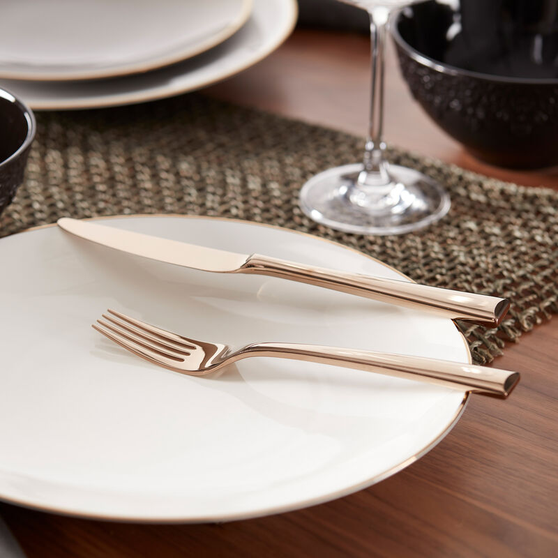 Lenox "Colebrook" Champagne 5-pc. 18/10 Stainless Steel Place Setting image number 7