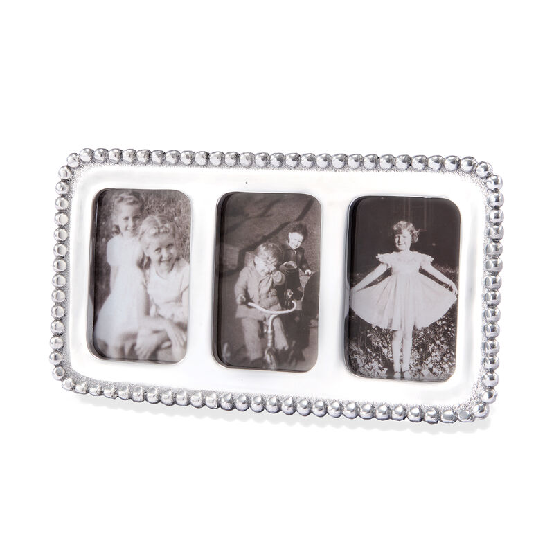 Mariposa &quot;String of Pearls&quot; 2x3 Beaded Collage Photo Frame image number 0