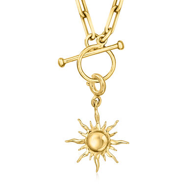 18kt Gold Over Sterling Sun Charm