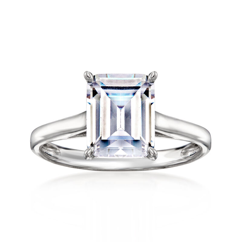 4.20 Carat CZ Ring in Sterling Silver image number 0