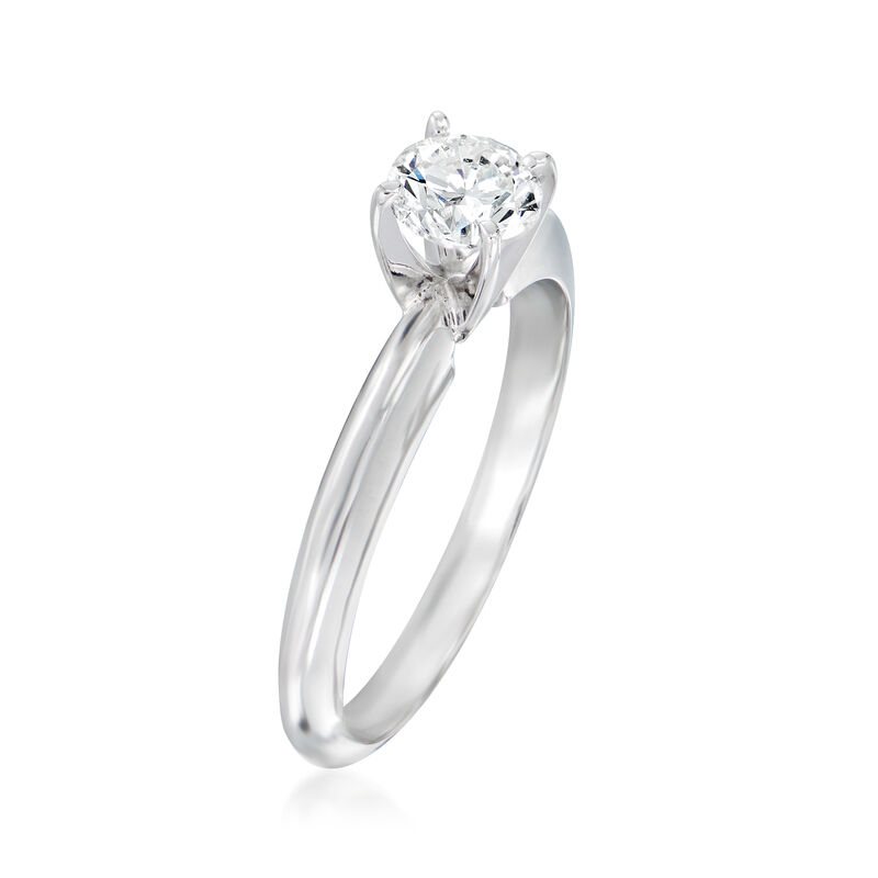 .54 Carat Certified Diamond Solitaire Ring in 14kt White Gold image number 2