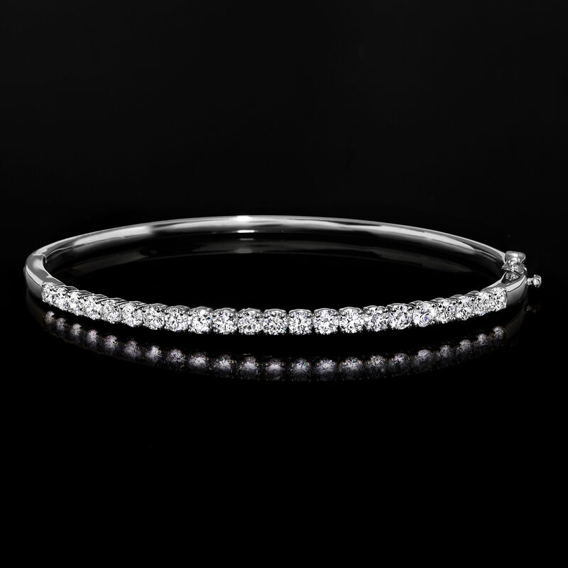 2.00 ct. t.w. Lab-Grown Diamond Bangle Bracelet in Sterling Silver image number 2