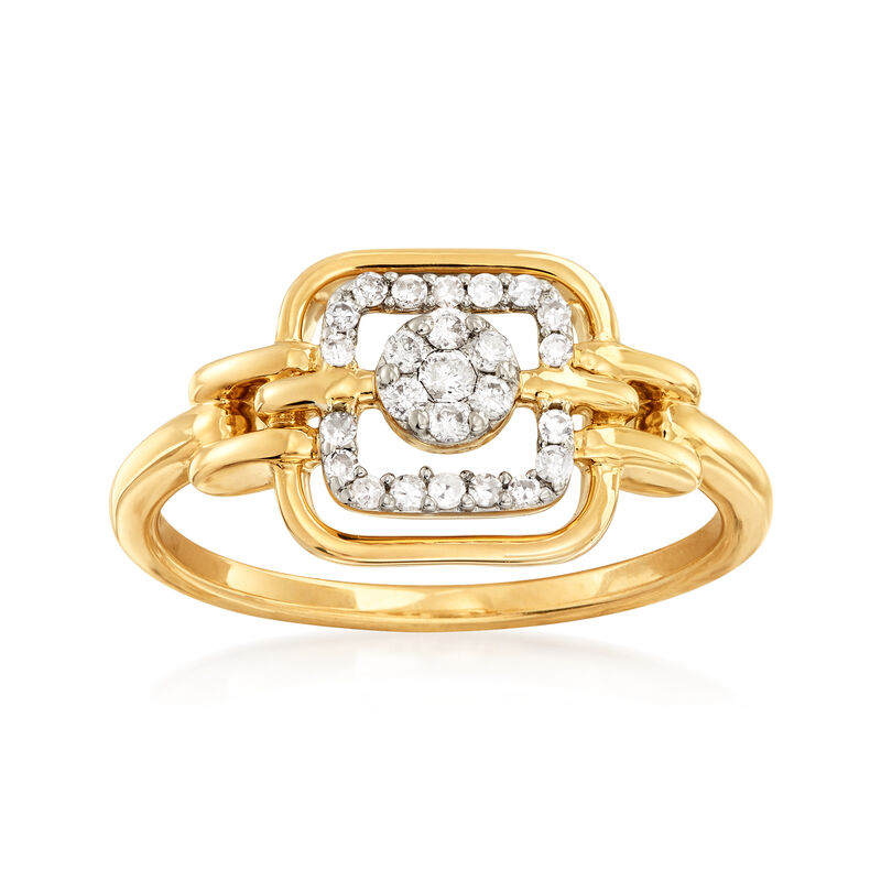 .18 ct. t.w. Diamond Cluster Ring in 14kt Yellow Gold image number 0