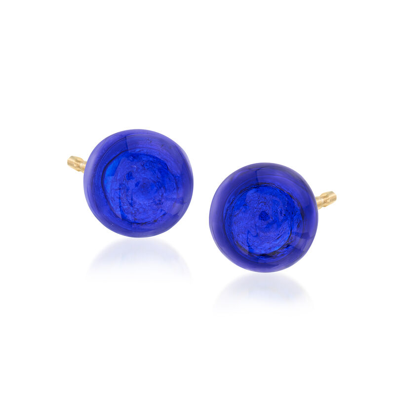 Italian Multicolored Murano Glass Bead Jewelry Set: Three Pairs of Stud Earrings in 18kt Gold Over Sterling image number 4