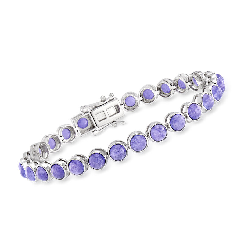 18.00 ct. t.w. Tanzanite Tennis Bracelet in Sterling Silver image number 0
