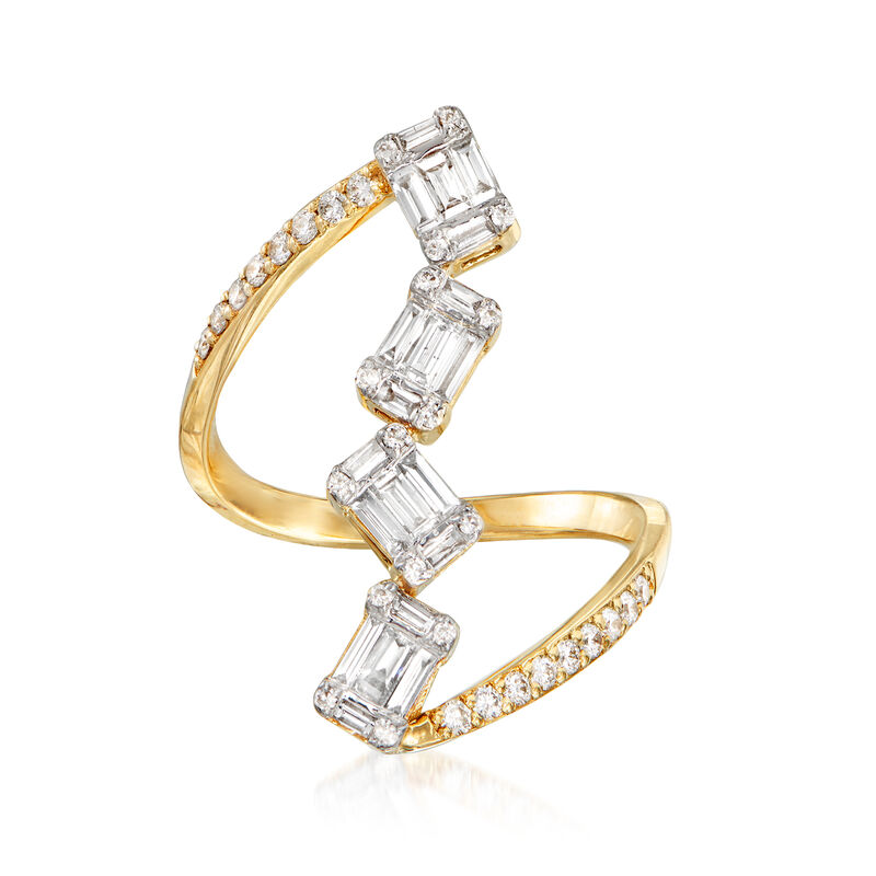 .75 ct. t.w. Diamond Cluster Ring in 14kt Yellow Gold image number 0