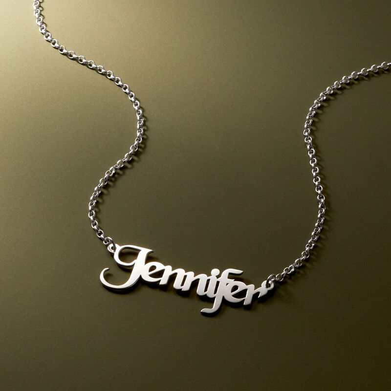 Sterling Silver Personalized Name Necklace image number 3