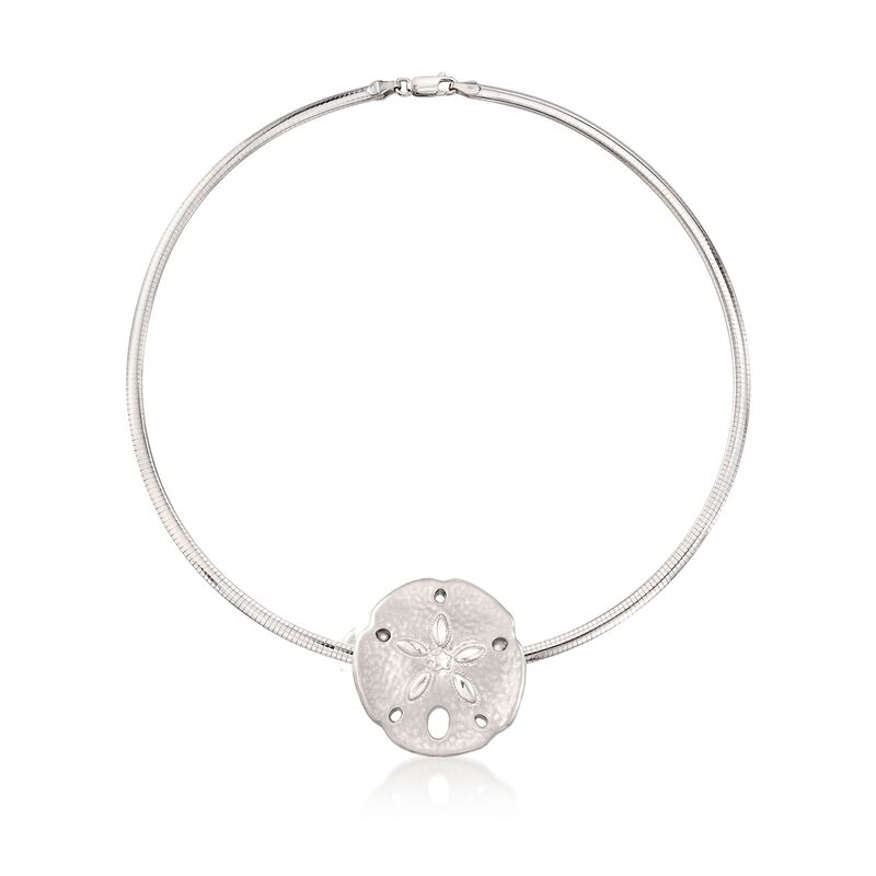Sterling Silver Sand Dollar Necklace image number 0