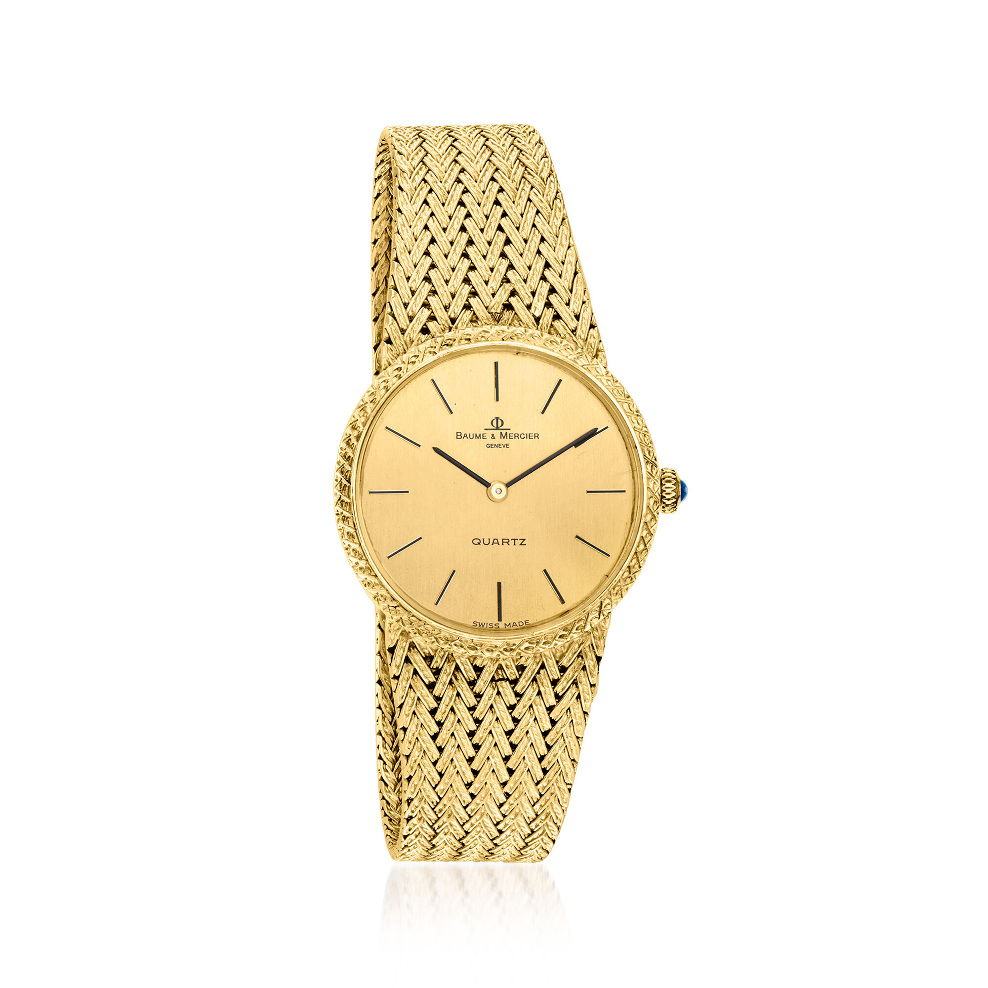 C. 1980 Vintage Baume & Mercier Women's 32mm 14kt Yellow Gold