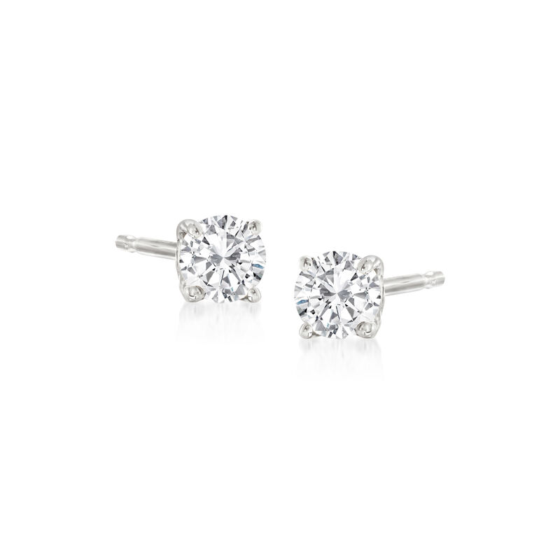 .10 ct. t.w. Diamond Stud Earrings in 14kt White Gold image number 0
