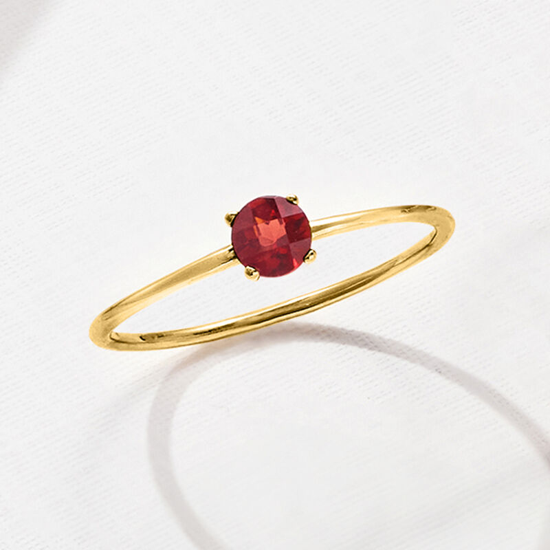 .20 Carat Garnet Ring in 14kt Yellow Gold image number 4