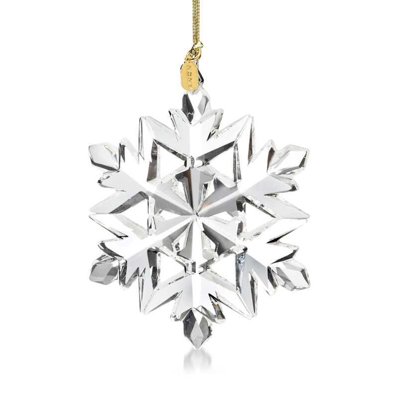 Lenox 2024 Annual Glass Optic Snowflake Ornament image number 0