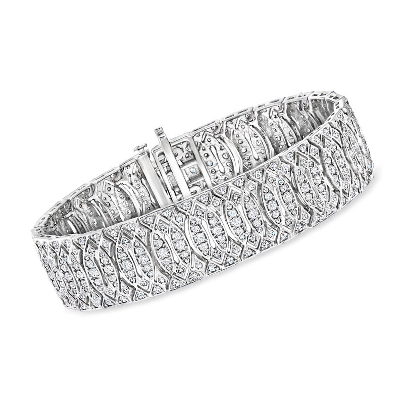 5.00 ct. t.w. Diamond Marquise-Pattern Bracelet in Sterling Silver image number 0