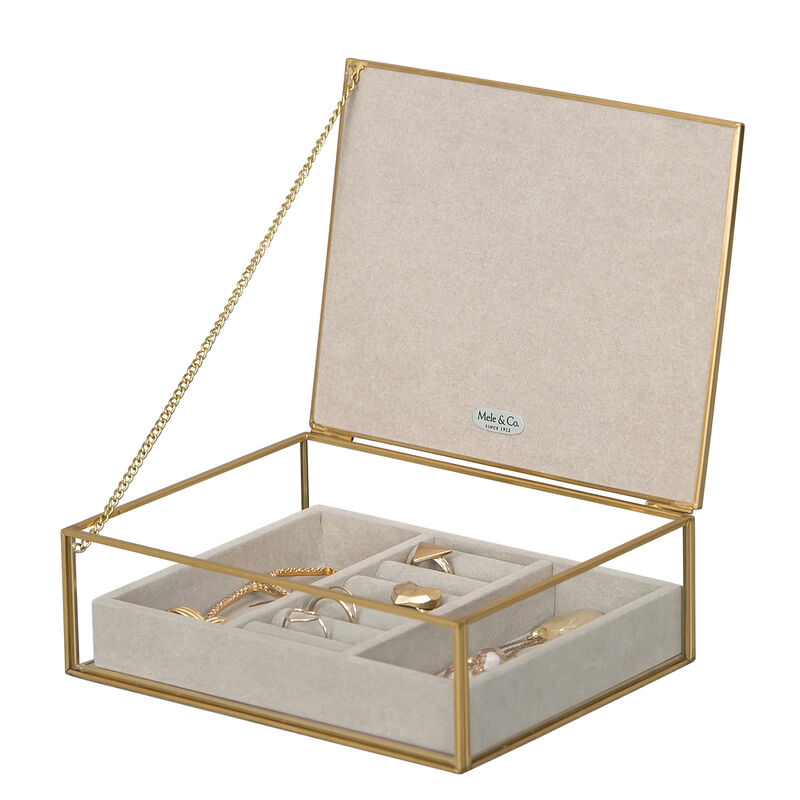 Mele & Co. "June" Glass Jewelry Box image number 4