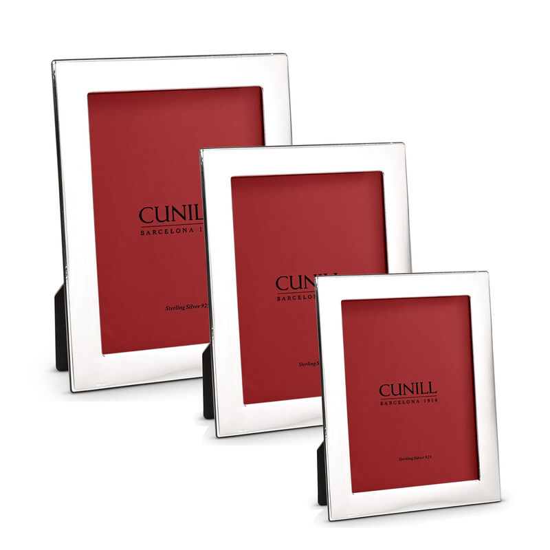 Cunill "Tiffany Plain" Sterling Silver Picture Frame from Italy image number 0