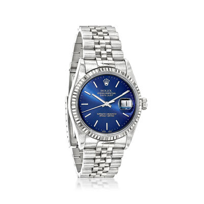 Pre-Owned Rolex Datejust Men's 36mm Automatic Stainless Steel and 18kt White Gold Watch
