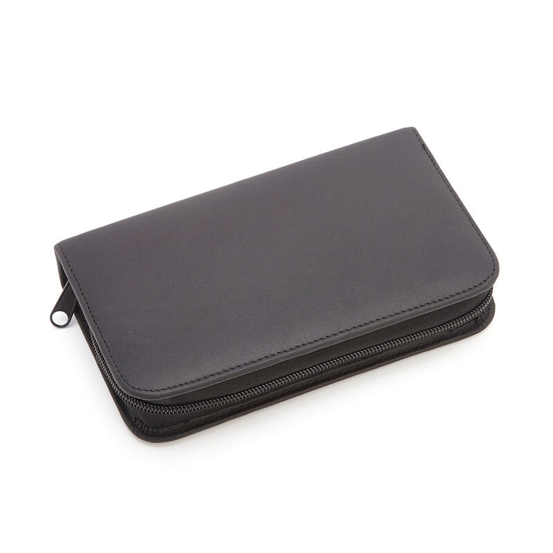 Royce Men's Black Leather Travel Grooming Kit image number 2