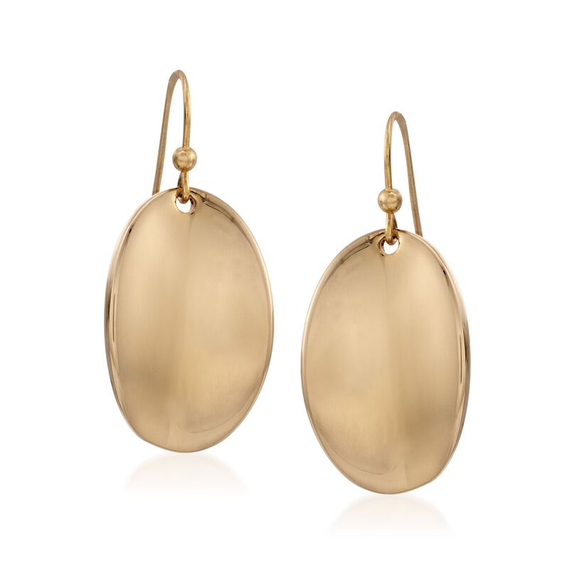 Roberto Coin 18kt Yellow Gold Oval Drop Earrings image number 0