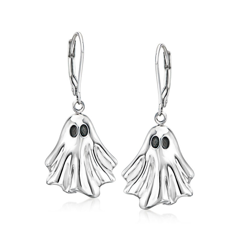 Sterling Silver Ghost Drop Earrings image number 0