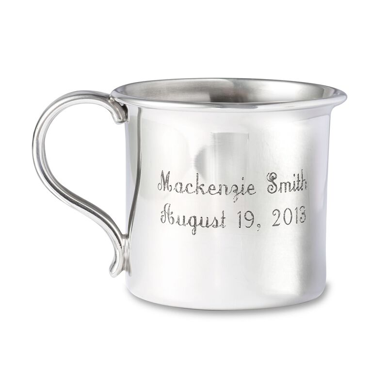 Reed & Barton Pewter Personalized Concord Baby Cup image number 0