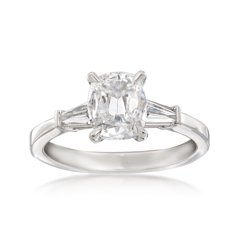 Henri Daussi 1.53 ct. t.w. Certified Diamond Engagement Ring in 18kt White Gold image number 0