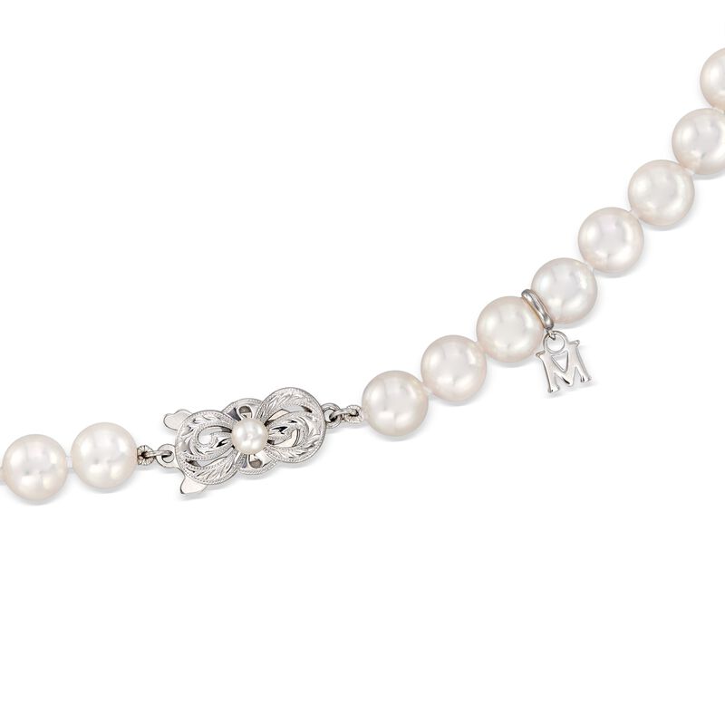 Mikimoto 7-7.5mm 'A' Akoya Pearl Necklace with 18kt White Gold image number 2