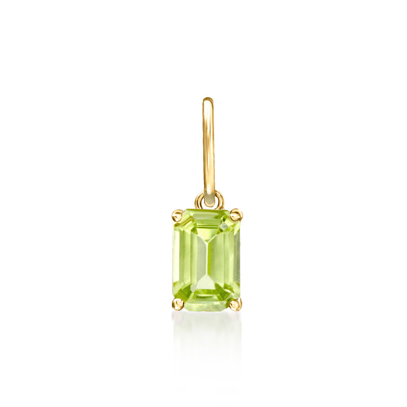 August/Peridot - Birthstone Pendant in 10kt Yellow Gold  image number 0