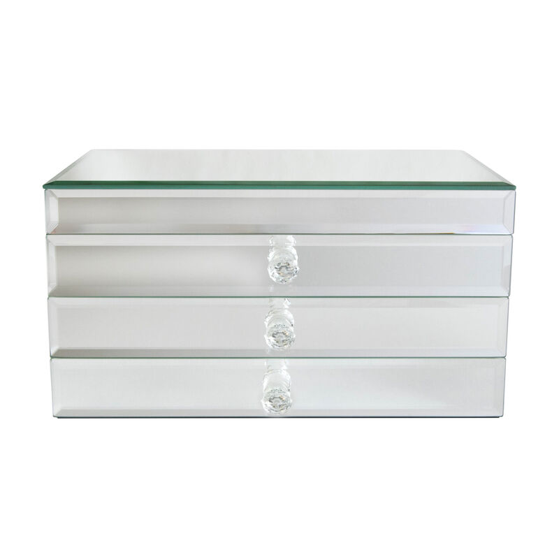 Mele & Co. "Maxine" Mirrored Glass Jewelry Box image number 2