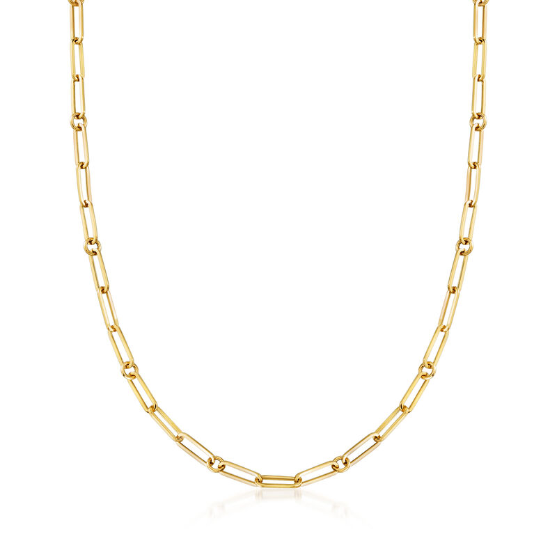 Roberto Coin 18kt Yellow Gold Paper Clip Link Necklace image number 0