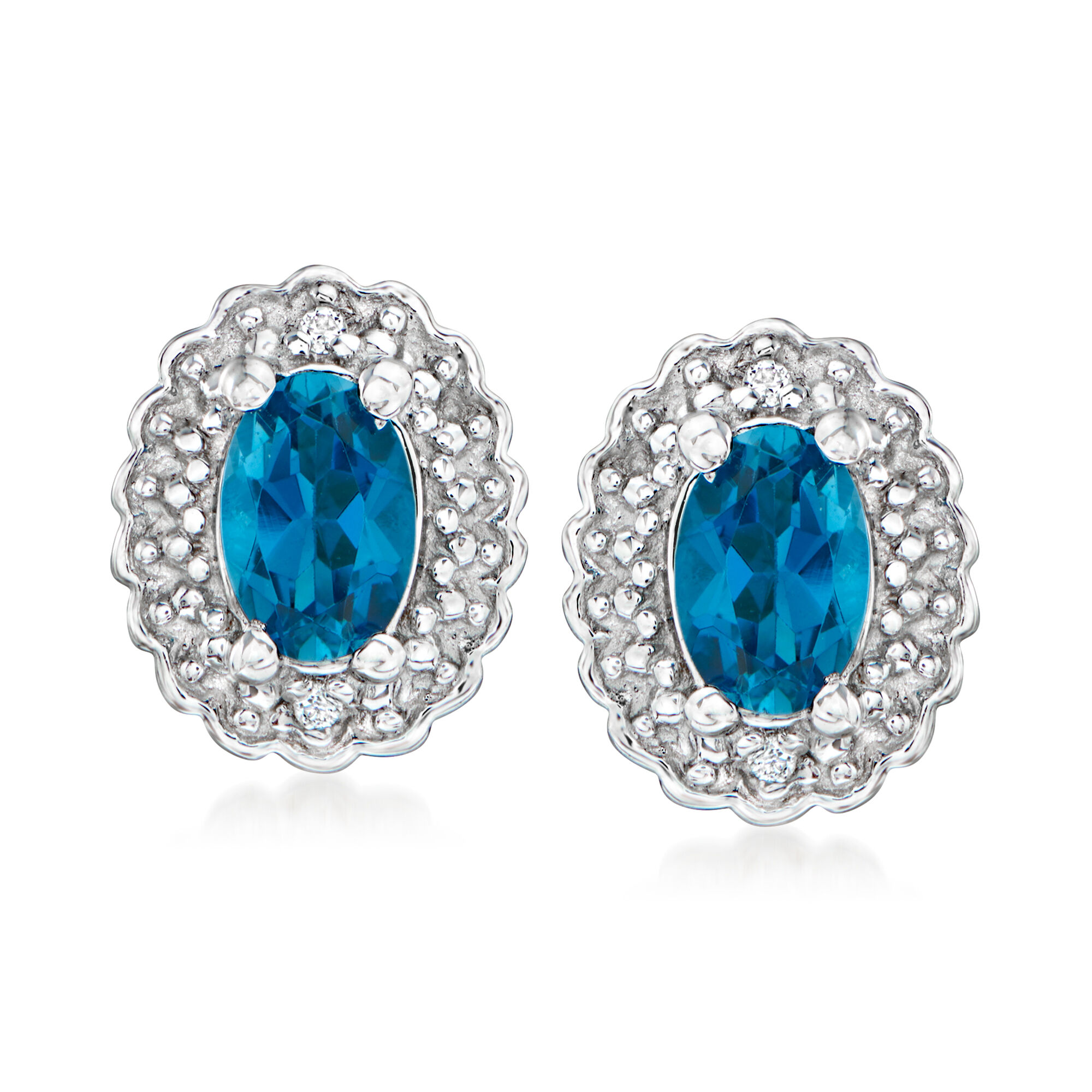 今期新品⭐︎ 【TRANOI】Jewel star Tops 11.00 ct. t.w. London Blue Topaz and .14 ct. t.w. Diamond