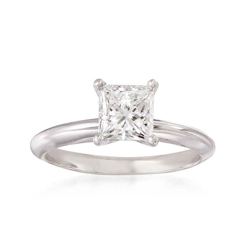 1.25 Carat Certified Diamond Solitaire Ring in 18kt White Gold image number 0