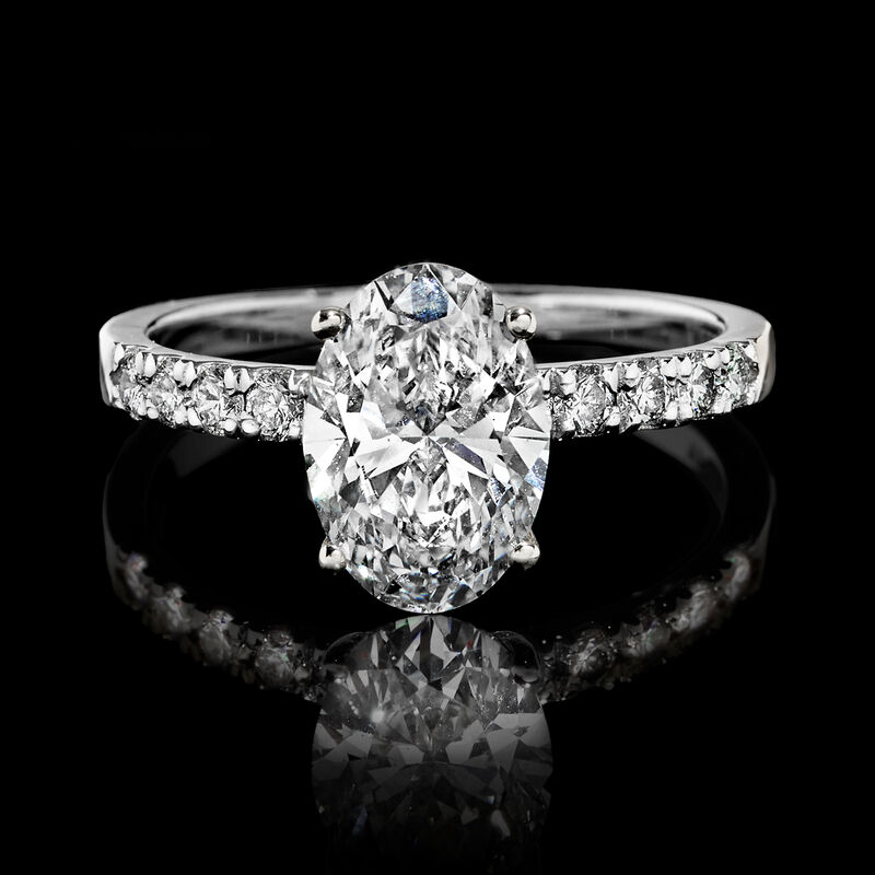 2.30 ct. t.w. Lab-Grown Diamond Ring in 14kt White Gold image number 3