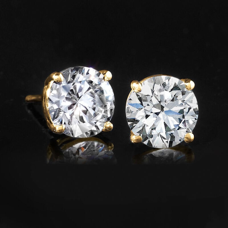 1.00 ct. t.w. Lab-Grown Diamond Stud Earrings in 14kt Yellow Gold  image number 1