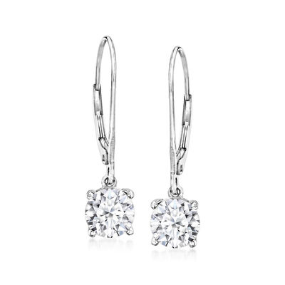 2.00 ct. t.w. Lab-Grown Diamond Drop Earrings in Platinum